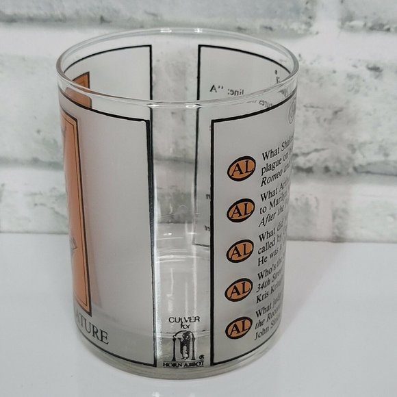 Vintage‎ Trivial Pursuit Art & Literature Game Rocks Glass Pop Culture Culver - Picture 4 of 6